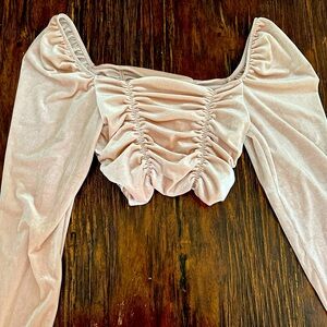 DIVIDED H&M velour Top. Size Medium